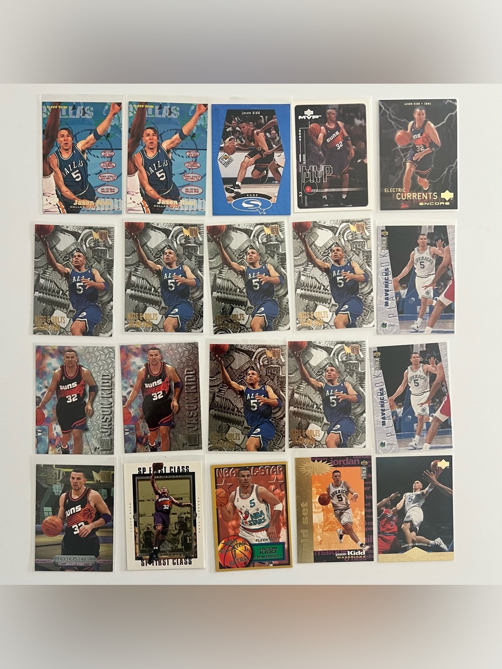 Jason Kidd basketball card lot of 20
